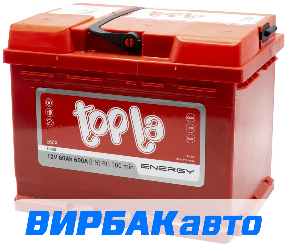 Купить Аккумулятор Topla Energy (56265) 60 Ач 600 А прямая полярность ...