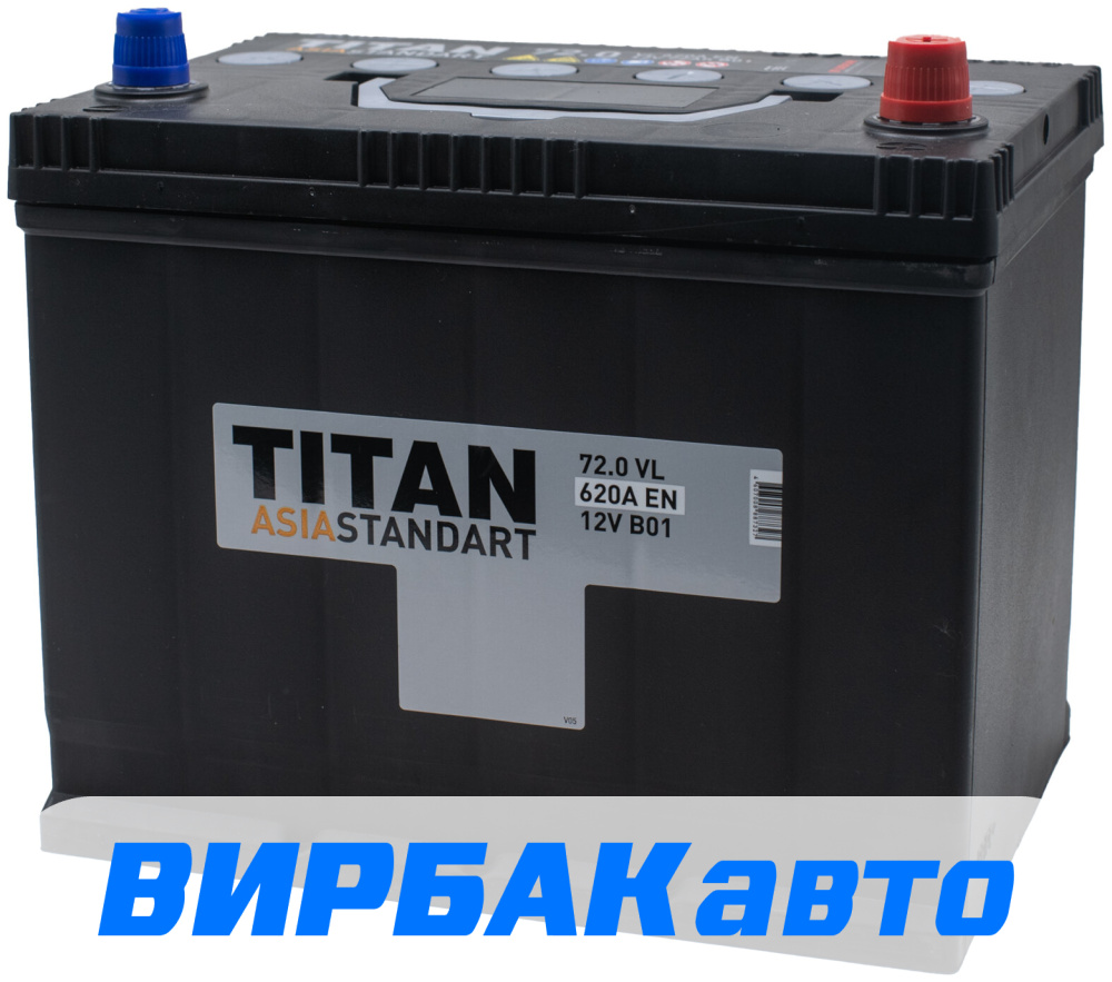 Купить Аккумулятор TITAN ASIA STANDART 72 Ач 620 А обратная полярность ...